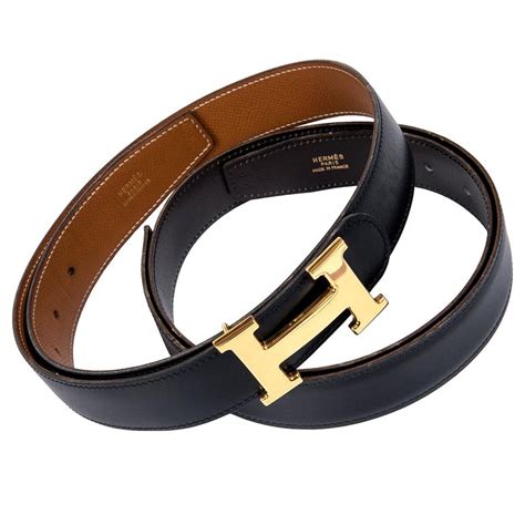 hermes traditional black and tan reversabel belt|Hermes black belt.